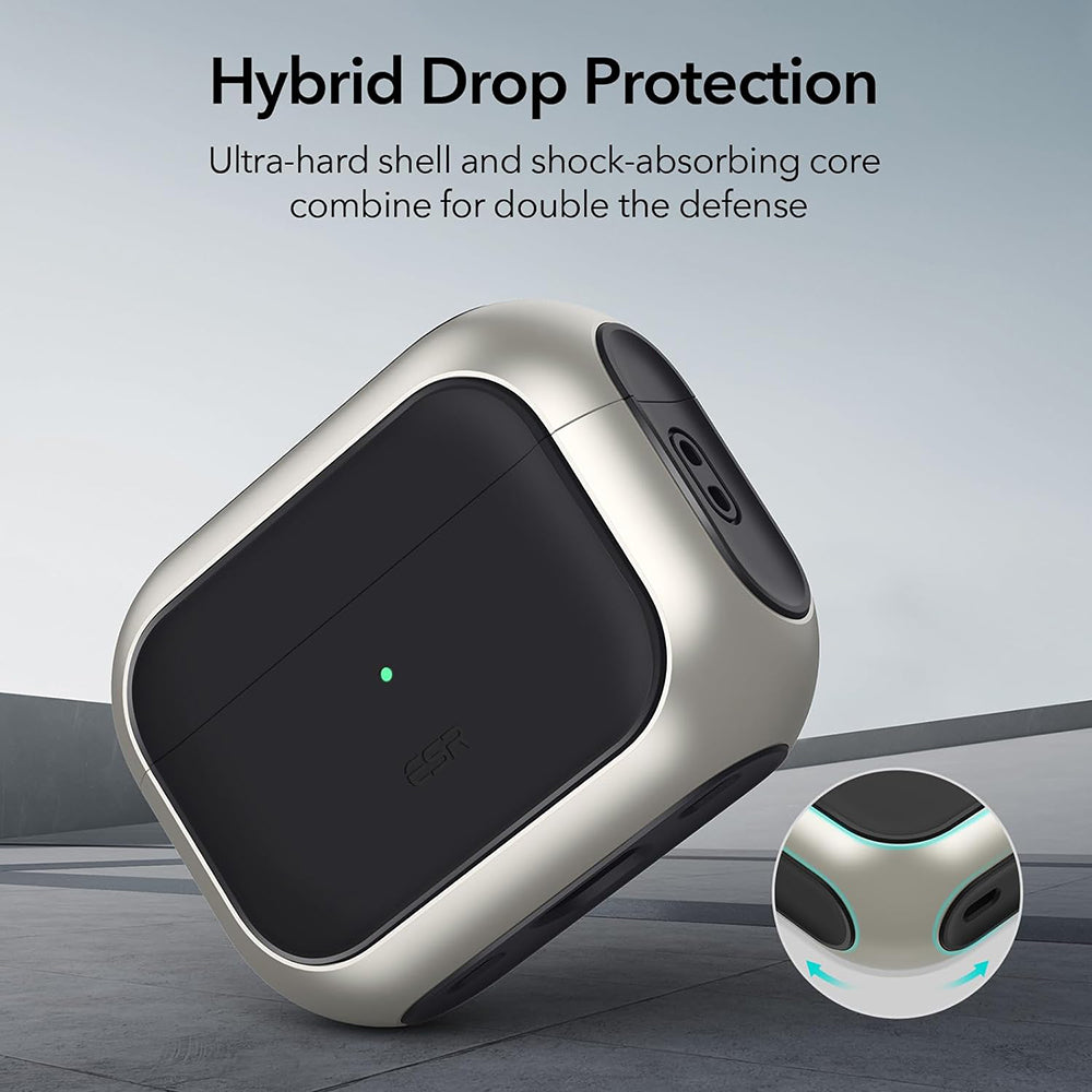 Husa ESR Orbit Hybrid pentru Apple AirPods 4, Neagra
