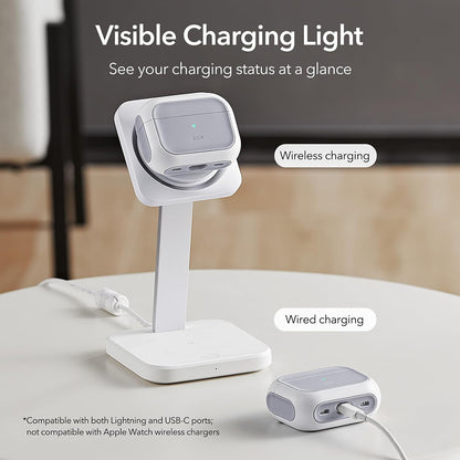 Husa ESR Orbit Hybrid pentru Apple AirPods Pro Series, Alba