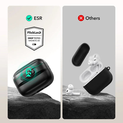 Husa ESR Pulse Magnetic FlickLock pentru Apple AirPods Pro 3, Bleumarin