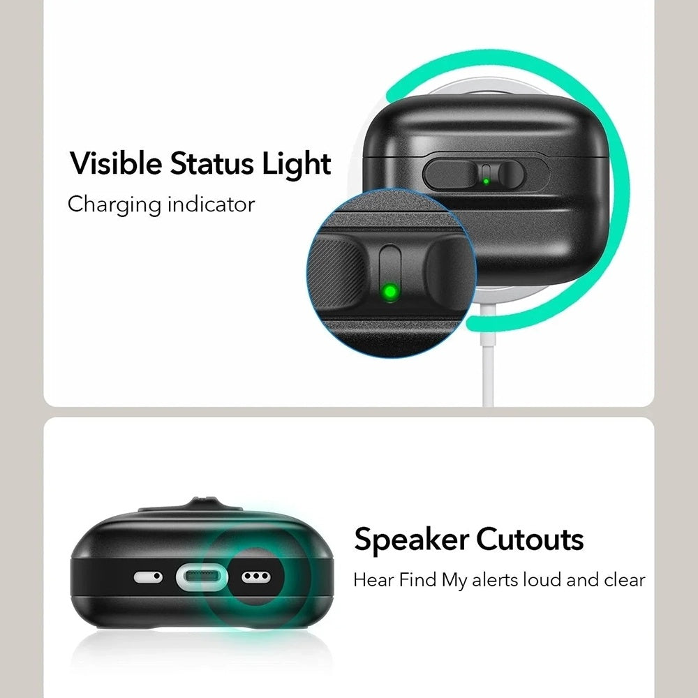 Husa ESR Pulse Magnetic FlickLock pentru Apple AirPods Pro 3, Bleumarin