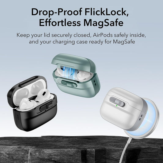 Husa ESR Pulse pentru Apple AirPods 4, Verde
