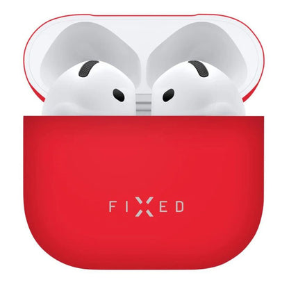 Husa Fixed Silky pentru Apple AirPods 4, Rosie