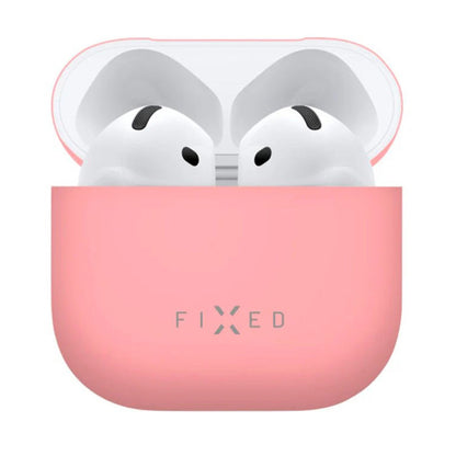 Husa Fixed Silky pentru Apple AirPods 4, Roz