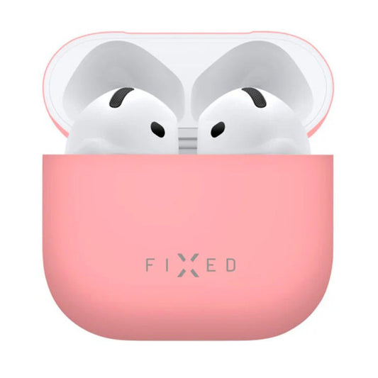 Husa Fixed Silky pentru Apple AirPods 4, Roz