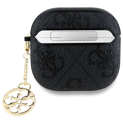 Husa Guess 4G Charm pentru Apple AirPods 4, Neagra