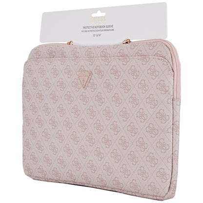Husa Guess 4G Triangle Logo pentru Laptop 14inch, Roz
