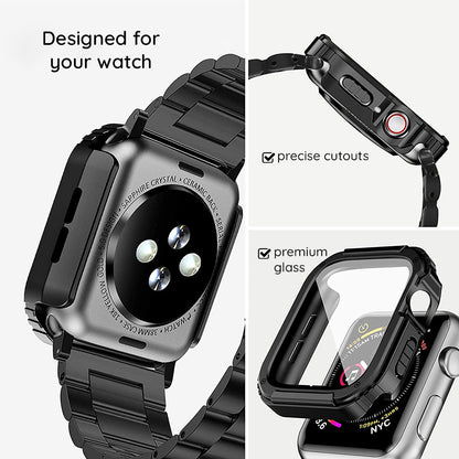 Husa Lito Armor 360 pentru Apple Watch 38mm Series, Albastra