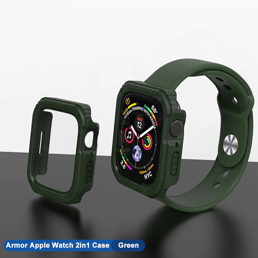 Husa Lito Armor 360 pentru Apple Watch 38mm Series, Verde