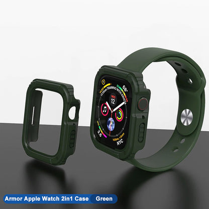Husa Lito Armor 360 pentru Apple Watch 38mm Series, Verde