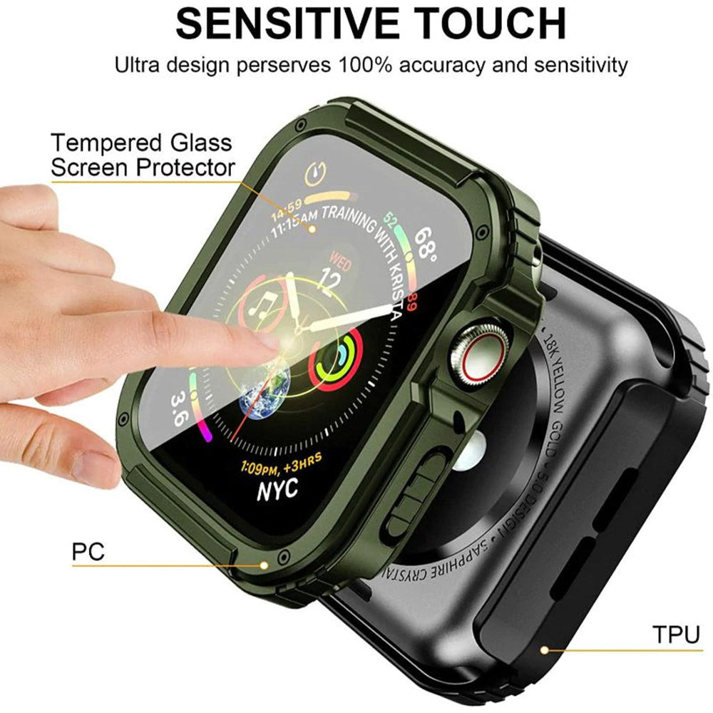Husa Lito Armor 360 pentru Apple Watch 42mm Series, Verde
