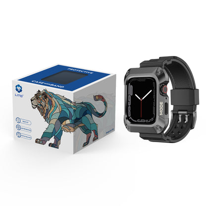 Curea Lito RuggedArmor pentru Apple Watch 44mm Series, Gri