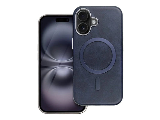 Husa MagSafe pentru Apple iPhone 14 Pro, OEM, Gentleman Mag, Bleumarin