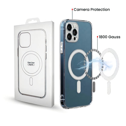Husa MagSafe pentru Apple iPhone 16 Pro, OEM, Clear with Camera Protection, Transparenta