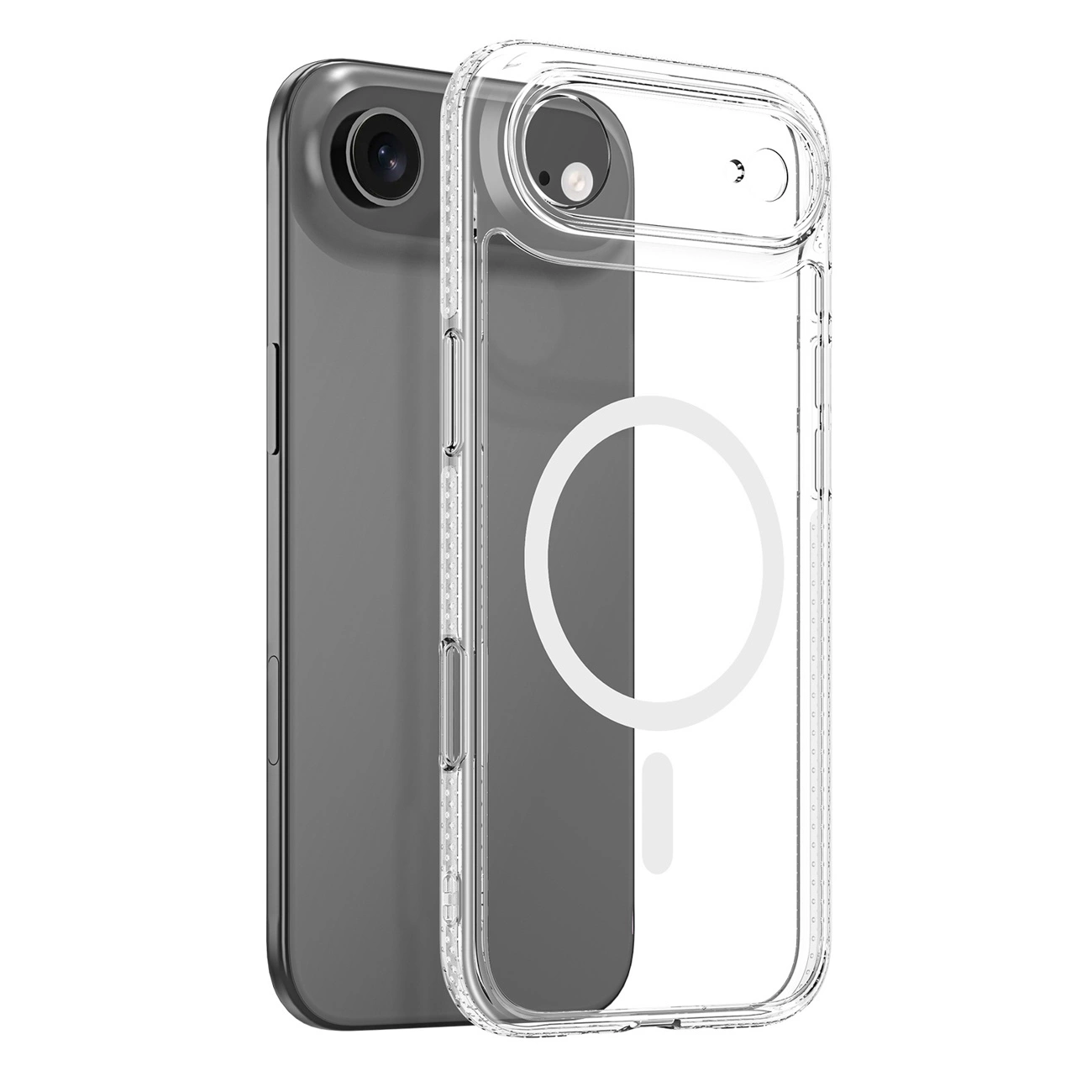 Husa MagSafe pentru Apple iPhone 17 Air, DUX DUCIS, Clin, Transparenta