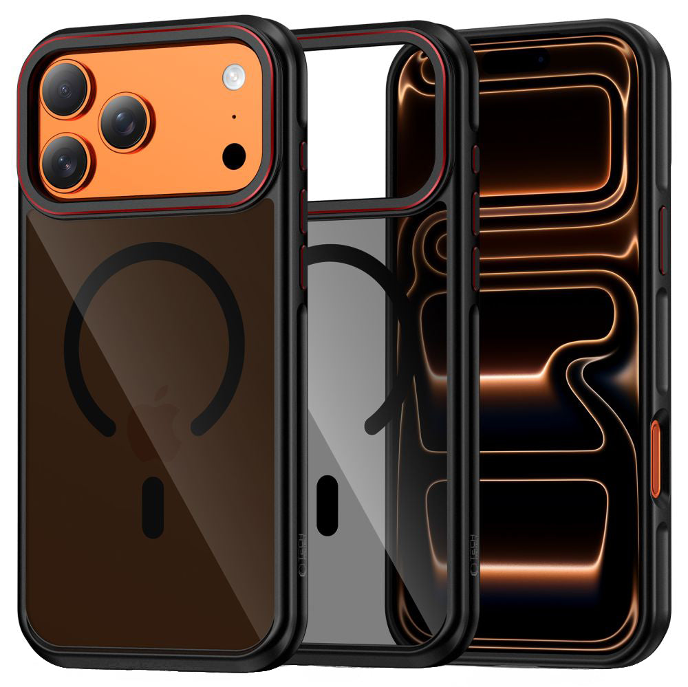 Husa MagSafe pentru Apple iPhone 17 Pro Max, Tech-Protect, Maghybrid, Neagra