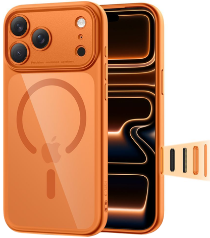 Husa MagSafe pentru Apple iPhone 17 Pro, Tech-Protect, MagPeak, Portocalie