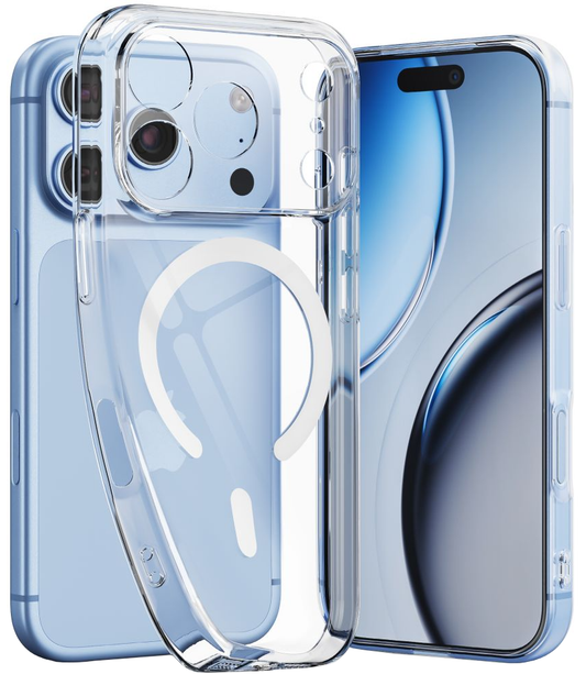 Husa MagSafe pentru Apple iPhone 18 Pro / 17 Pro, Tech-Protect, Flexair, Transparenta