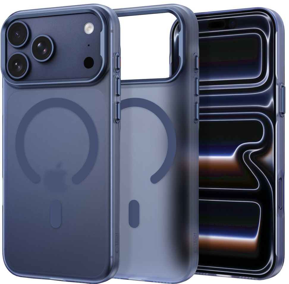 Husa MagSafe pentru Apple iPhone 18 Pro / 17 Pro, Tech-Protect, MagZero, Bleumarin Mata