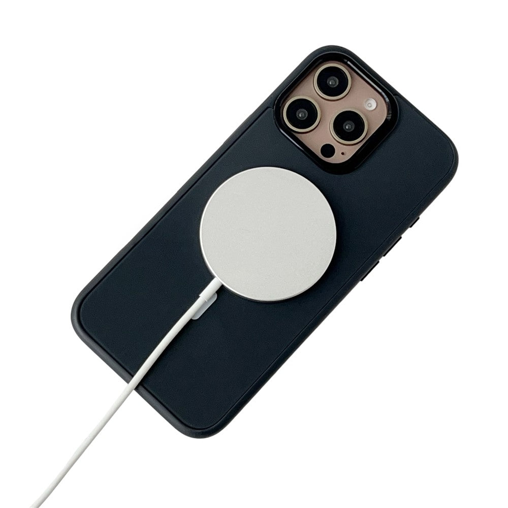 Husa MagSafe pentru Apple iPhone 16 Pro, OEM, Round Screen Smart E-Ink, Neagra