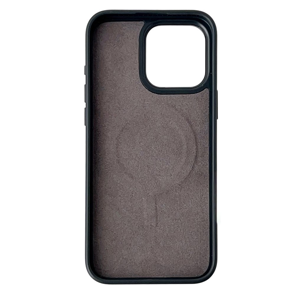 Husa MagSafe pentru Apple iPhone 15 Pro, OEM, Round Screen Smart E-Ink, Neagra
