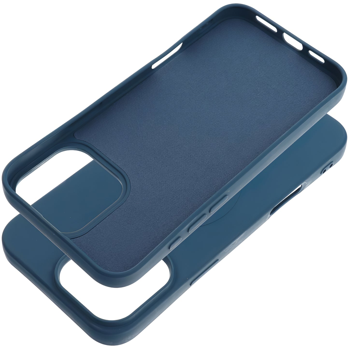 Husa MagSafe pentru Apple iPhone 16 Pro Max, OEM, Silicone Mag (Big Hole), Albastra