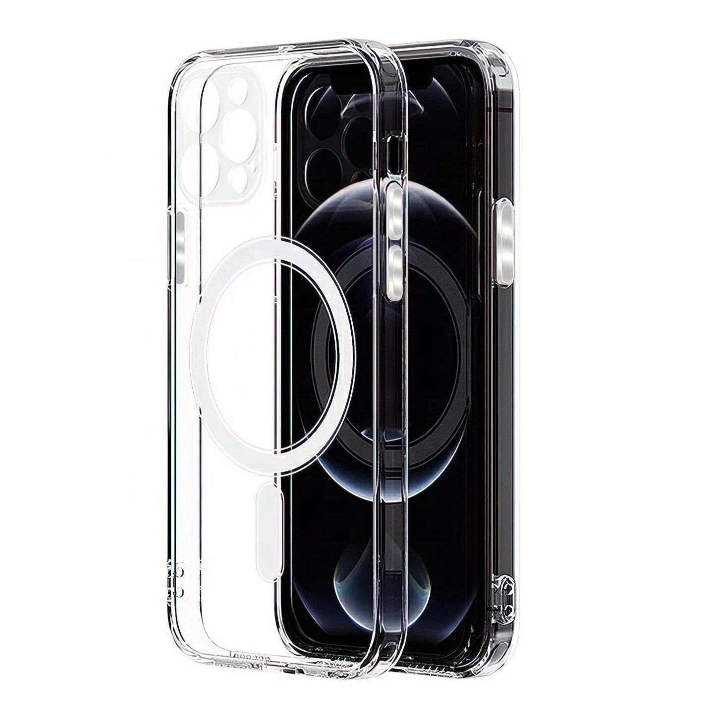 Husa MagSafe pentru Apple iPhone 16 Pro, OEM, Clear with Camera Protection, Transparenta