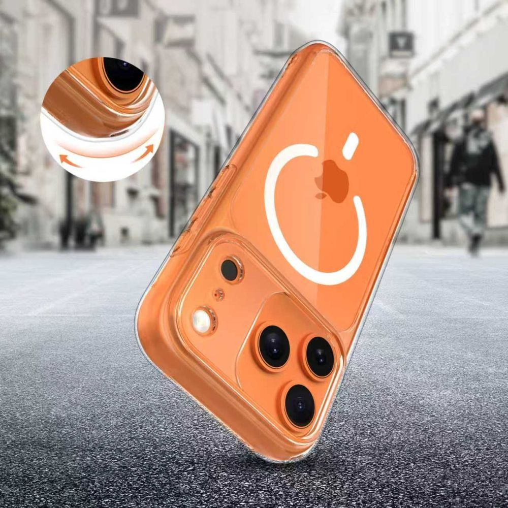 Husa MagSafe pentru Apple iPhone 17 Pro, Tech-Protect, MagPeak, Transparenta