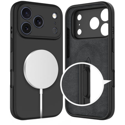 Husa MagSafe pentru Apple iPhone 17 Pro Max, Tech-Protect, Silicone, Neagra