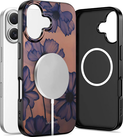 Husa MagSafe pentru Apple iPhone 17, Tech-Protect, Lamano Velvet Night, Neagra