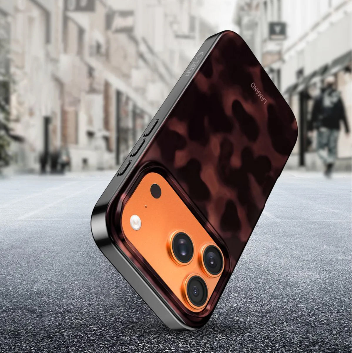 Husa MagSafe pentru Apple iPhone 17 Pro Max, Tech-Protect, Lamano Panther, Neagra