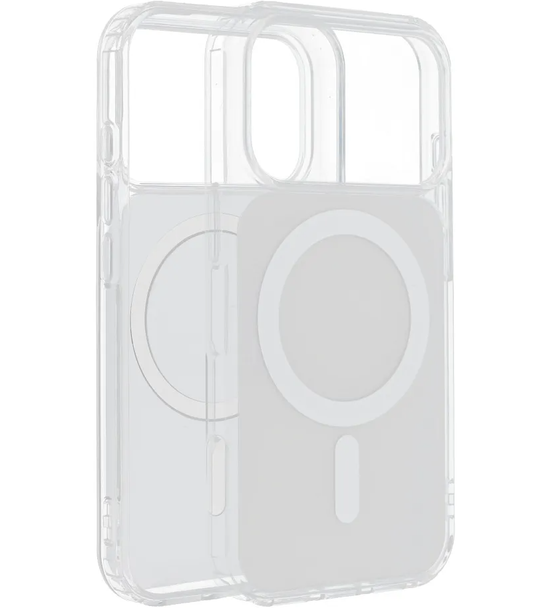 Husa MagSafe pentru Apple iPhone 17e / 16e, OEM, Clear Fusion Mag Cover, Alba