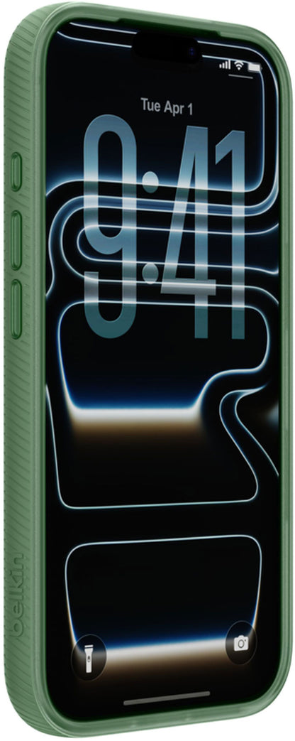 Husa MagSafe pentru Apple iPhone 17 Pro Max, Belkin, SheerForce Grip, Verde MSA036hqSE