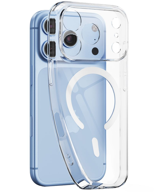 Husa MagSafe pentru Apple iPhone 18 Pro / 17 Pro, Tech-Protect, Flexair, Transparenta