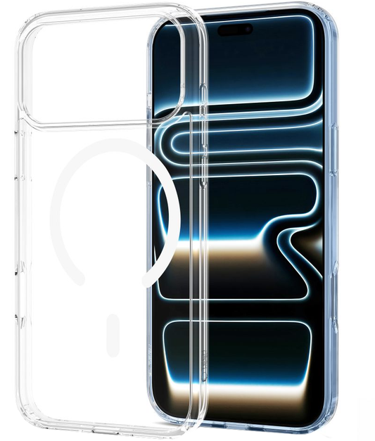 Husa MagSafe pentru Apple iPhone 18 Pro / 17 Pro, Tech-Protect, Flexair Hybrid, Transparenta