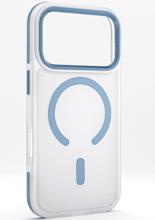 Husa MagSafe pentru Apple iPhone 18 Pro Max / 17 Pro Max, Etteri, Icy Mag, Bleu