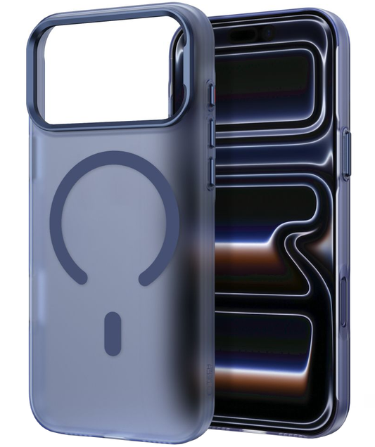 Husa MagSafe pentru Apple iPhone 18 Pro Max / 17 Pro Max, Tech-Protect, MagZero, Bleumarin Mata