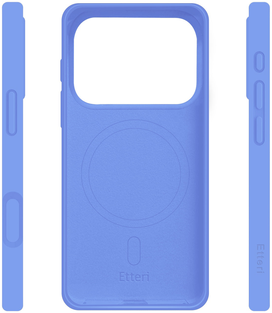 Husa MagSafe pentru Apple iPhone 18 Pro Max / 17 Pro Max, Etteri, Silicone Mag, Albastra