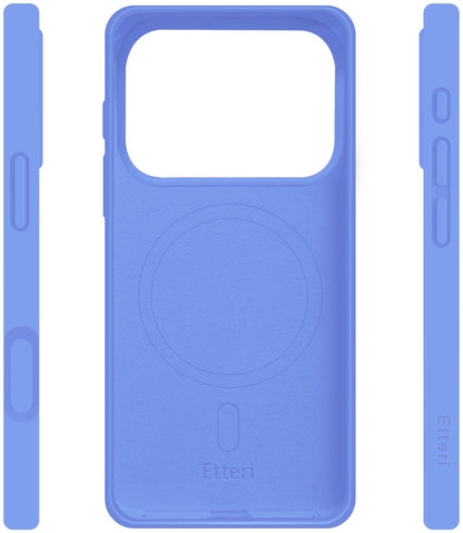 Husa MagSafe pentru Apple iPhone 18 Pro Max / 17 Pro Max, Etteri, Silicone Mag, Albastra