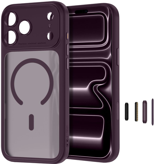 Husa MagSafe pentru Apple iPhone 18 Pro / 17 Pro, Tech-Protect, MagPeak CC, Visinie Mata