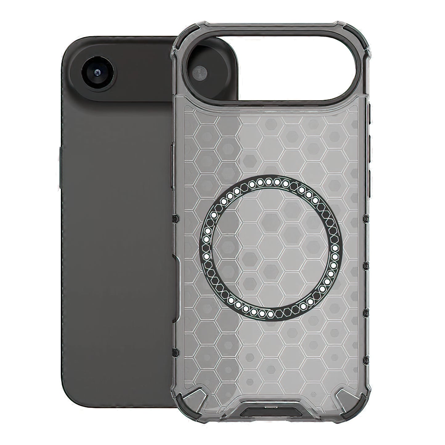 Husa MagSafe pentru Apple iPhone 17 Air, Techsuit, HoneyComb Shield, Neagra