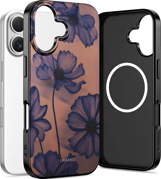 Husa MagSafe pentru Apple iPhone 17, Tech-Protect, Lamano Velvet Night, Neagra