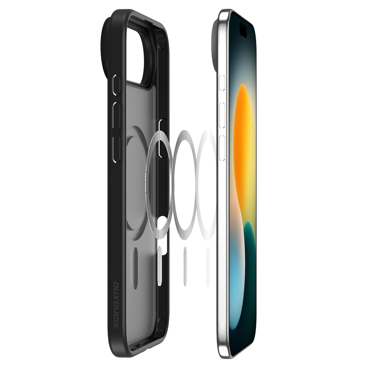 Husa MagSafe pentru Apple iPhone 17 Air, DUX DUCIS, Yind, Neagra