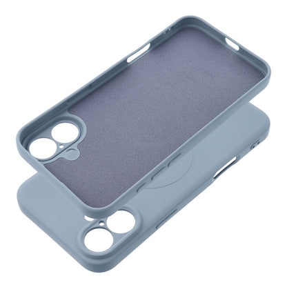 Husa MagSafe pentru Apple iPhone 17e / 16e, OEM, Silicone Mag, Albastra