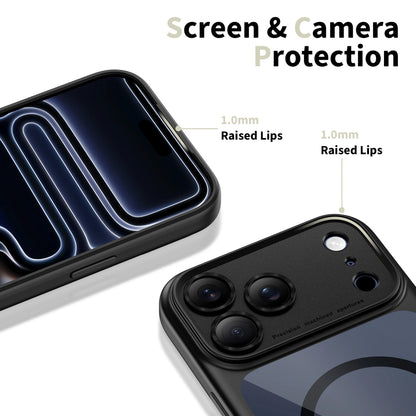 Husa MagSafe pentru Apple iPhone 17 Pro Max, Tech-Protect, MagPeak, Neagra Transparenta