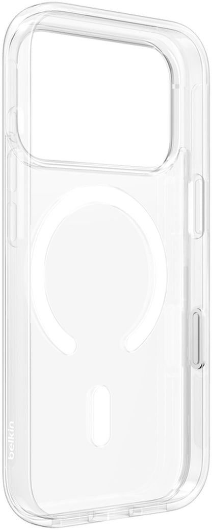 Husa MagSafe pentru Apple iPhone 17 Pro, Belkin, SheerForce Clear, Transparenta MSA031hqCL