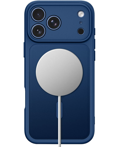 Husa MagSafe pentru Apple iPhone 18 Pro Max / 17 Pro Max, Tech-Protect, BasicMag, Bleumarin Mata