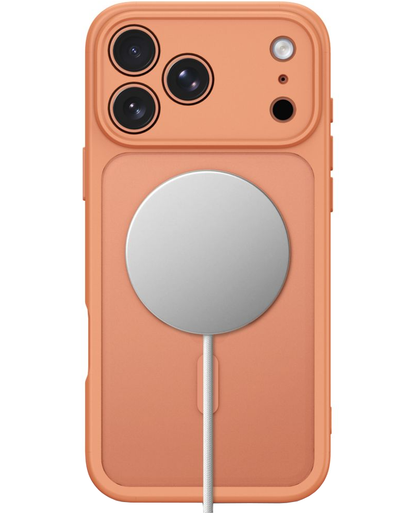 Husa MagSafe pentru Apple iPhone 18 Pro / 17 Pro, Tech-Protect, BasicMag, Portocalie Mata