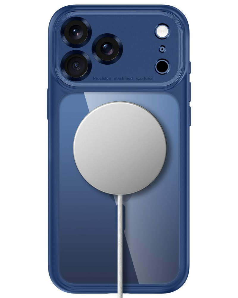 Husa MagSafe pentru Apple iPhone 18 Pro Max / 17 Pro Max, Tech-Protect, MagPeak CC, Bleumarin