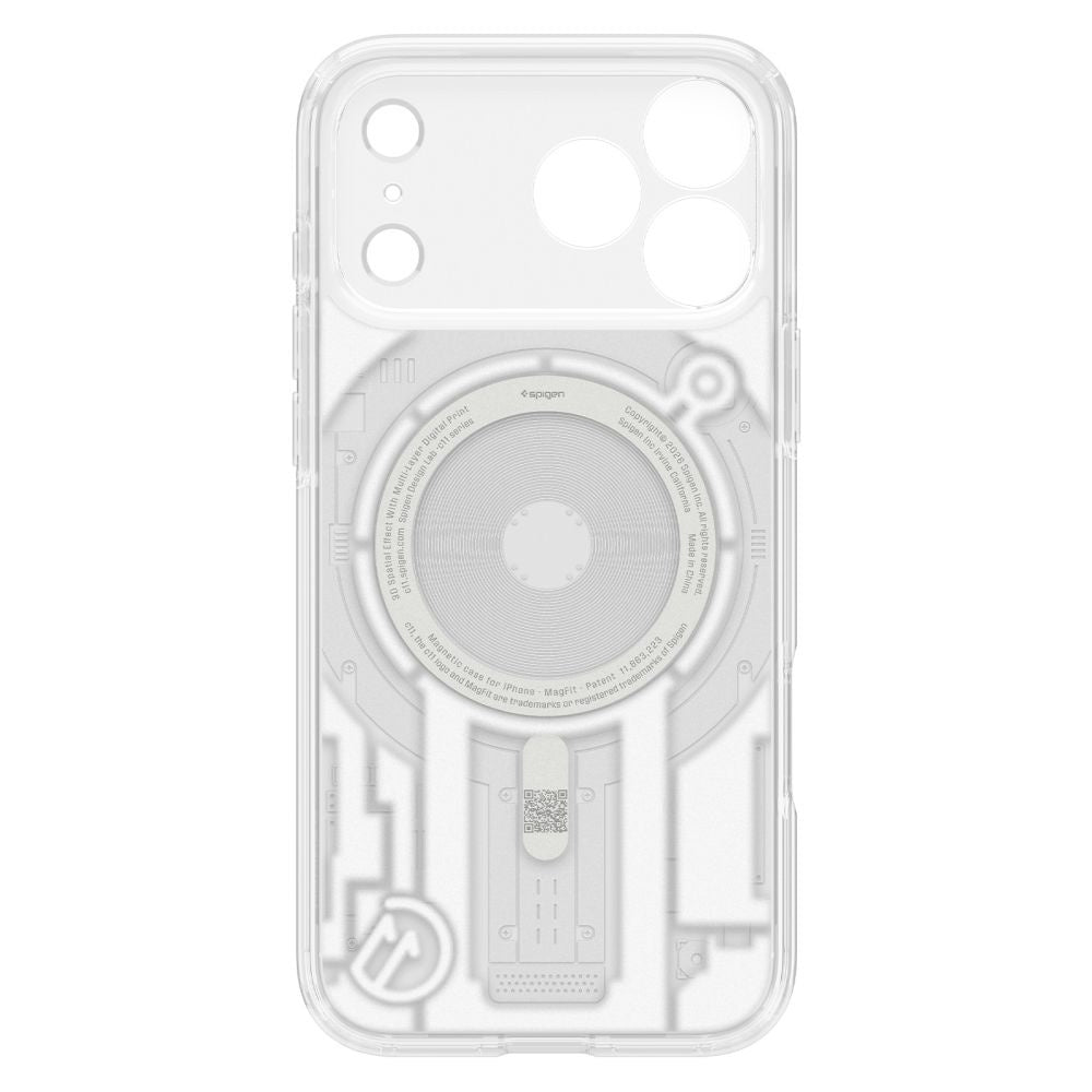 Husa MagSafe pentru Apple iPhone 18 Pro Max / 17 Pro Max, Spigen, C11 Ultra Hybrid MagFit Element, Alba ACS12307