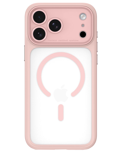 Husa MagSafe pentru Apple iPhone 18 Pro / 17 Pro, Tech-Protect, MagPeak CC, Roz Mata